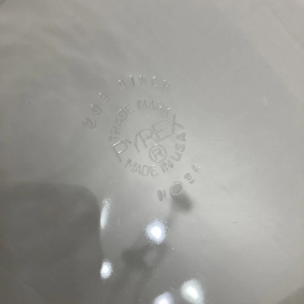 VTG PYREX #209 Clear Glass (Circular Backstamp) 9